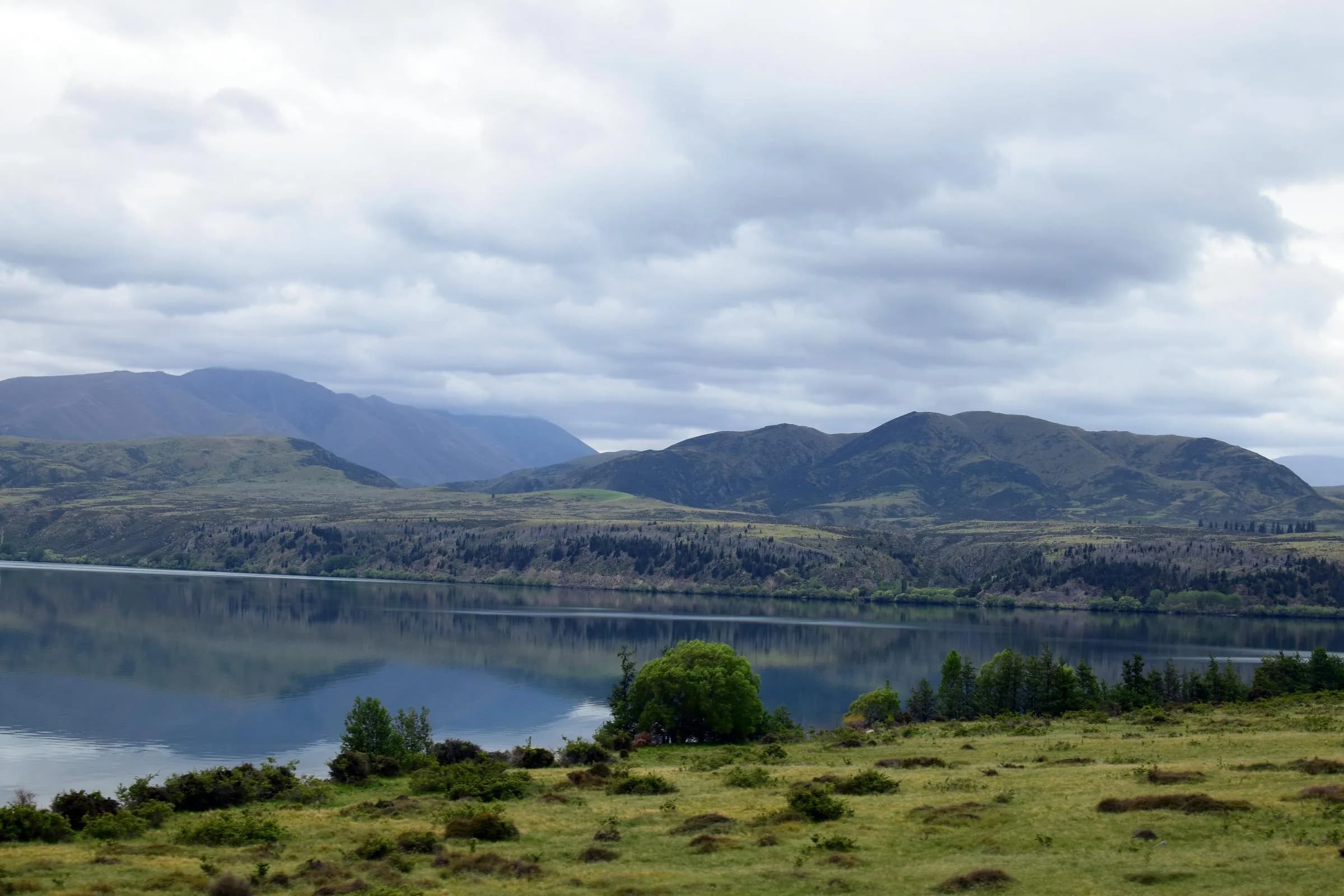 Serene mountain landscape in New Zealand