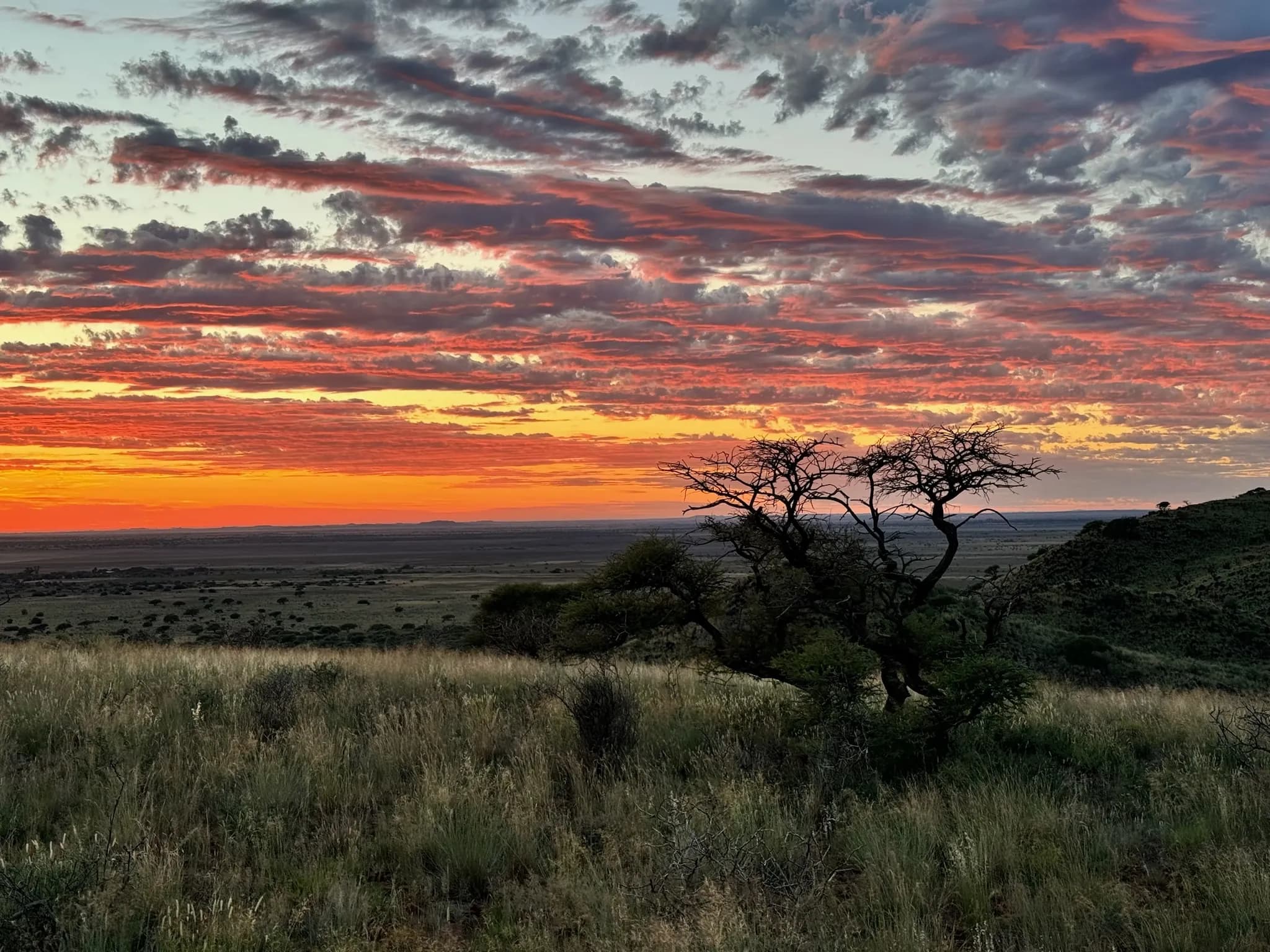 Sundown over the Northern Cape
