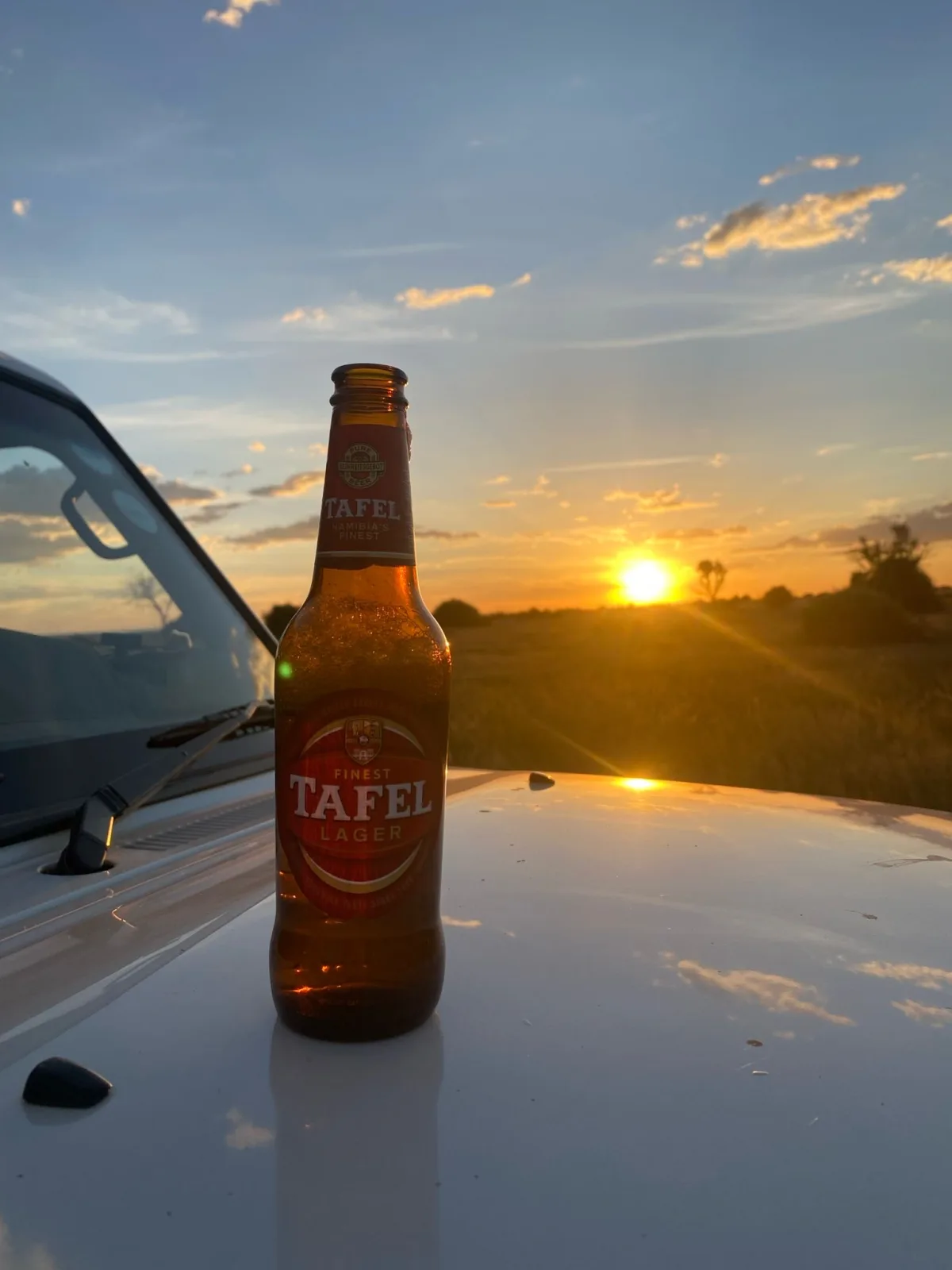 Sundowner at the waterhole