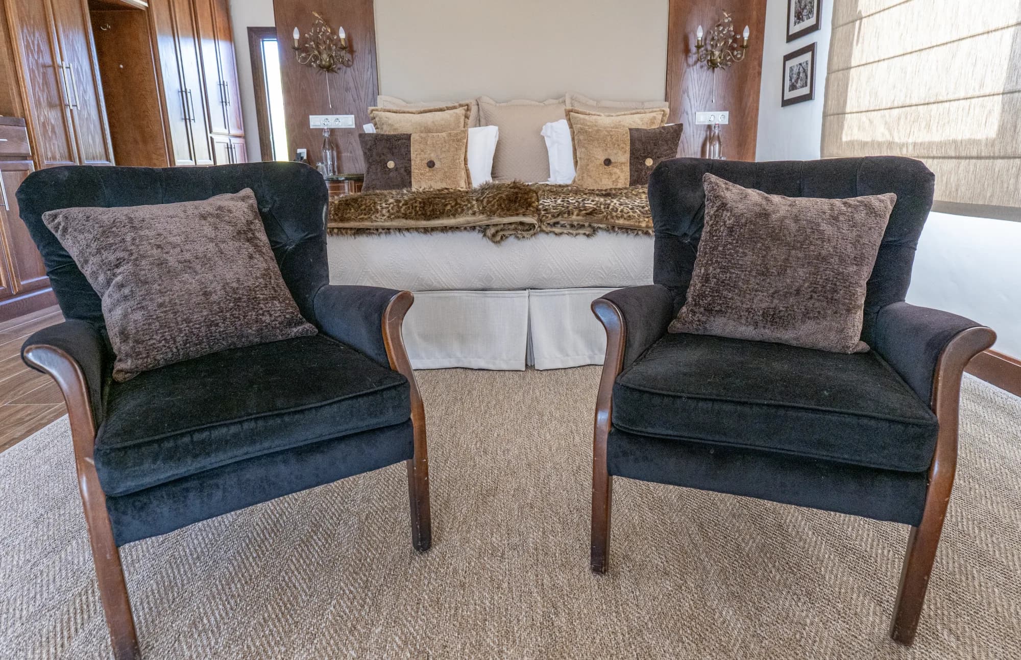An en-suite bedroom